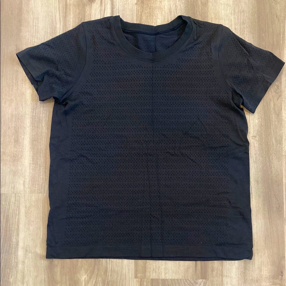 Lululemon, Breeze By, Black, Short Sleeve T-Shirt, Size 8